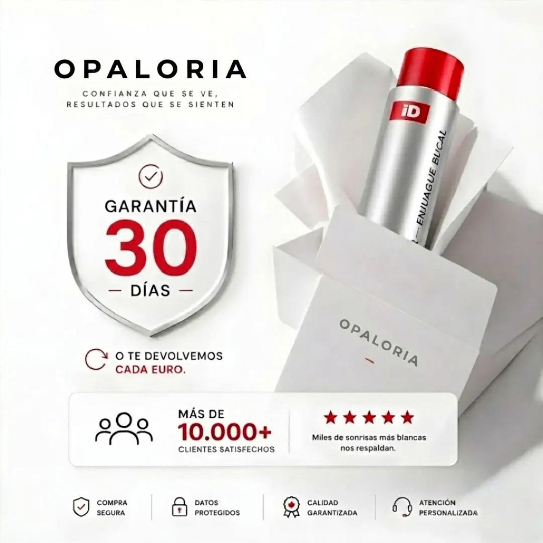 Enjuague Bucal Blanqueador con Limpieza Visible de Opaloria
