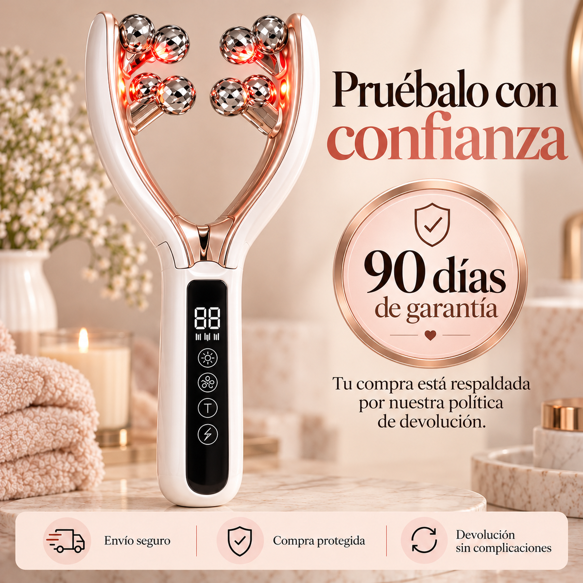 Rodillo de Lifting y Drenaje Facial Sculptia