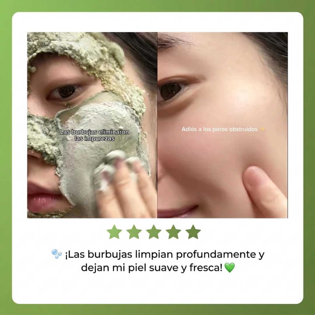 Mascarilla facial de burbujas de albahaca sagrada de Opaloria