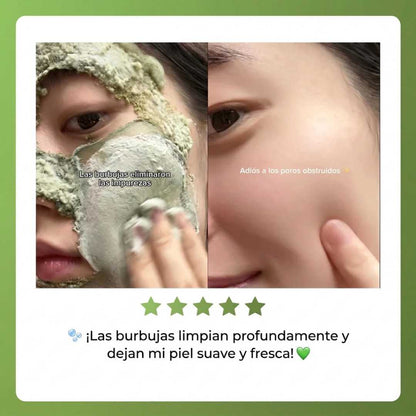 Mascarilla facial de burbujas de albahaca sagrada de Opaloria