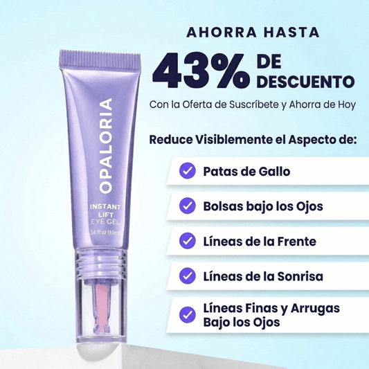 Gel contorno de ojos con efecto lifting instantáneo de Opaloria