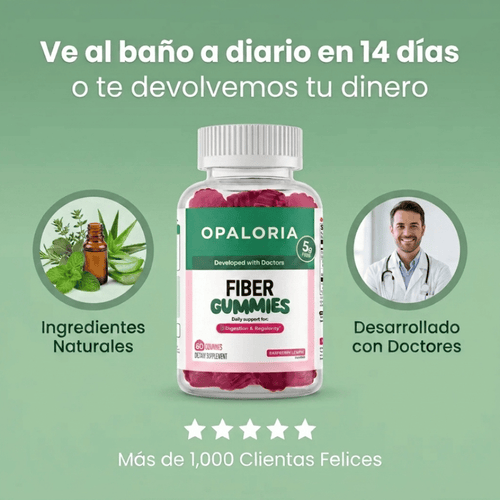 Gomitas de Fibra Prebiótica Digestiva de Opaloria
