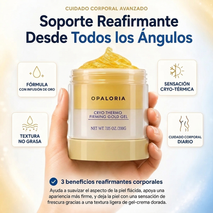 Gel reafirmante corporal Cryo Thermo Gold de Opaloria