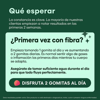 Gomitas de Fibra Prebiótica Digestiva de Opaloria