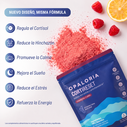 Cortireset - Bebida antiestrés y desinflamatoria de Opaloria