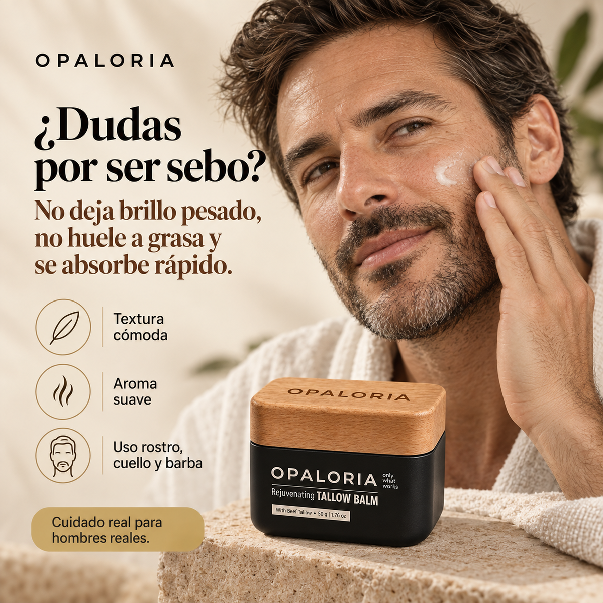 Bálsamo de Sebo Antiedad para Hombres