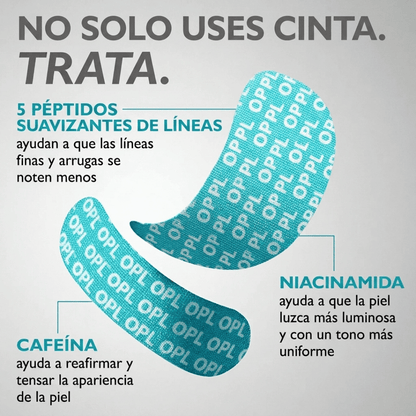 Cinta Adhesiva Facial Para Ojos con Infusión de Péptidos