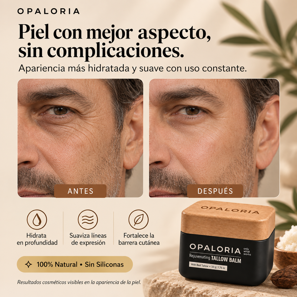 Bálsamo de Sebo Antiedad para Hombres
