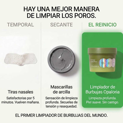 Mascarilla facial de burbujas de albahaca sagrada de Opaloria