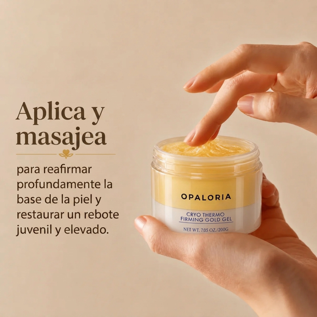 Gel reafirmante corporal Cryo Thermo Gold de Opaloria