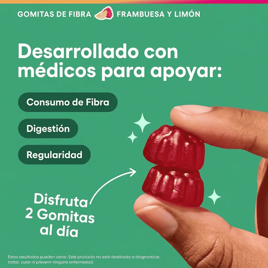 Gomitas de Fibra Prebiótica Digestiva de Opaloria