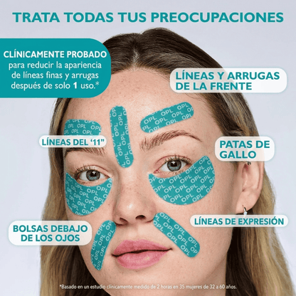 Cinta Adhesiva Facial Para Ojos con Infusión de Péptidos