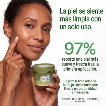 Mascarilla facial de burbujas de albahaca sagrada de Opaloria