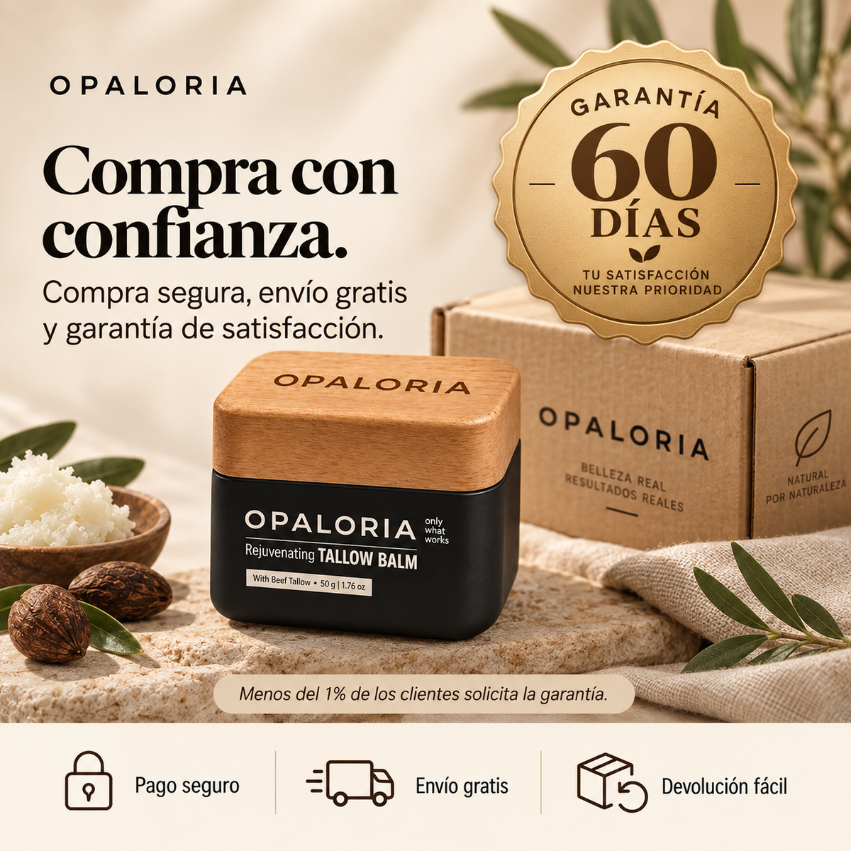 Bálsamo de Sebo Antiedad para Hombres