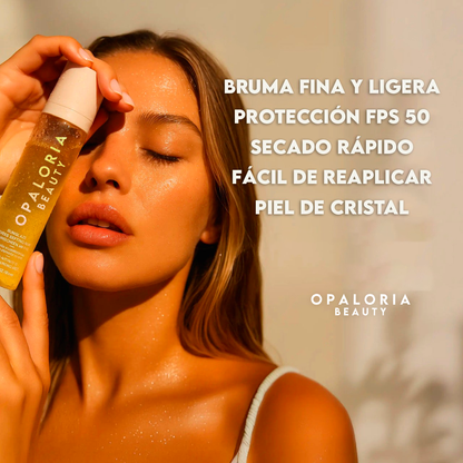 Bruma Fijadora con SPF 50 – Piel Radiante y Protegida