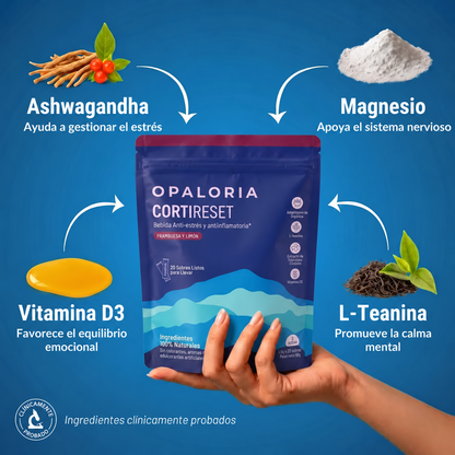 Cortireset - Bebida antiestrés y desinflamatoria de Opaloria