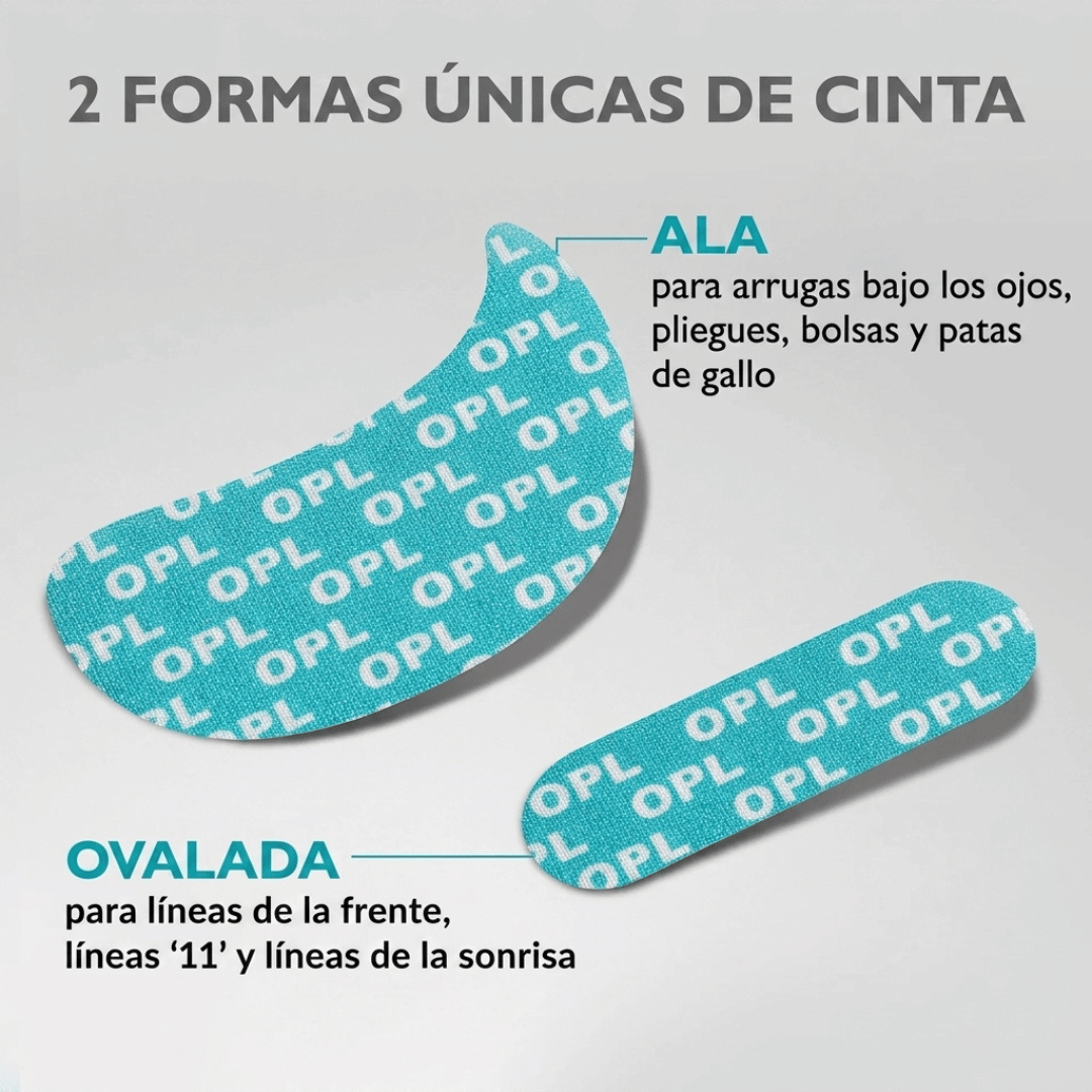 Cinta Adhesiva Facial Para Ojos con Infusión de Péptidos